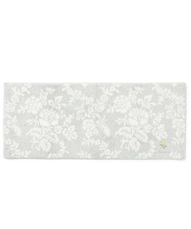 【洗える/乾きやすい/滑り止め加工】ナネット柄 ロングマット（キッチン・バスマット）