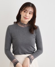 【チュール付き】フライスカットソー