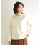 【セットアップ可／ビジュー付き／ウール混ポンチ】プルオーバー