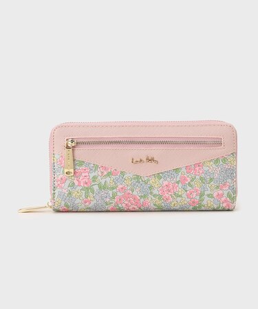 ノーソップ ブルーム柄 ラウンド ウォレット