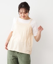 【日本製/ワンマイルウエア】コットン コンパクトヤーン キャミソール