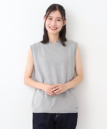 【カラー追加！日本製／ワンマイルウエア】コツトン コンパクトヤーン ベスト