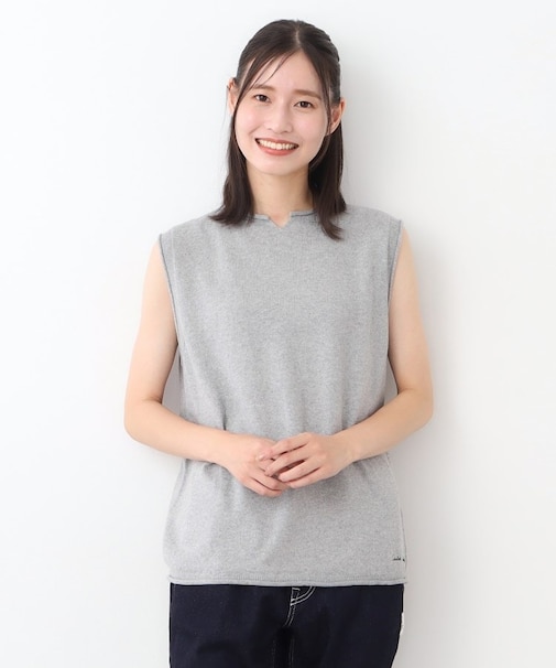 【カラー追加！日本製／ワンマイルウエア】コツトン コンパクトヤーン ベスト