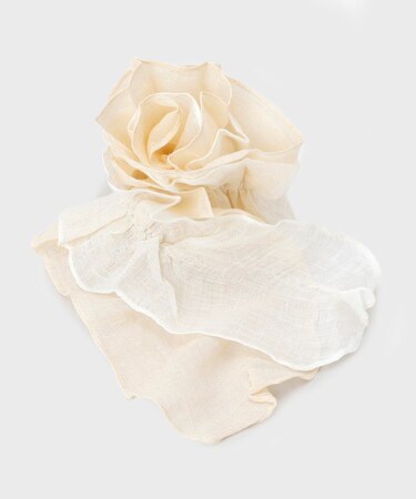 【綿麻素材／差し込み式】フリルストール