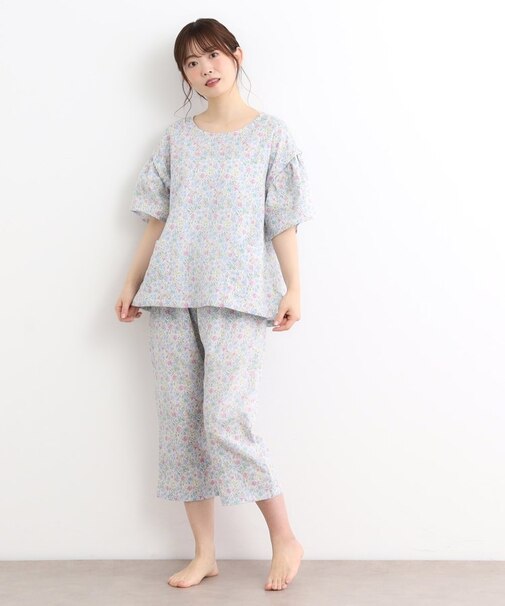 シャーストン柄 ダブルガーゼ生地パジャマ