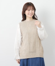【限定店舗展開/日本製/ワンマイルウエア】シルクネップベスト