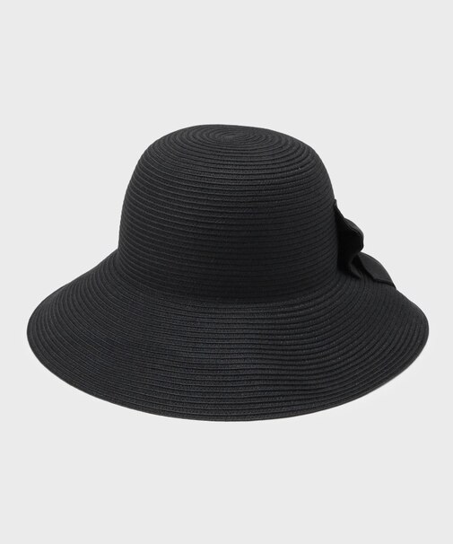 【お手入れ簡単／洗える】バックリボン キャプリーヌハット