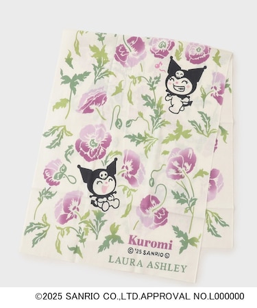 【サンリオキャラクターズ×LAURA ASHLEY】 日本製 クロミ×フレッシュフォード 注染手ぬぐい