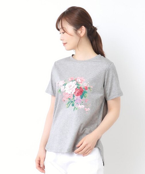 【接触冷感/UVカット/コットン100%】ストウ柄 Tシャツ