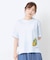 【接触冷感/UVカット／コットン100％】レモン グローブ柄 Tシャツ