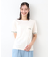 【コットン100％／刺繍入り／3colors】エラビー スプリッグ柄 Tシャツ