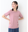 【コットン100％／刺繍入り／3colors】エラビー スプリッグ柄 Tシャツ