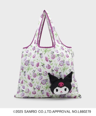 【サンリオキャラクターズ コラボ】クロミ×フレッシュフォード柄 パッカブルトートバッグ
