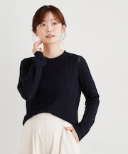 【シーウール】透かし編み プルオーバーニット