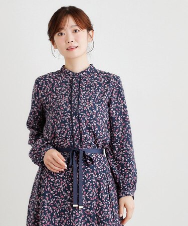 【洗える／同柄アイテムあり】トゥワイダル チューリップス柄ブラウス