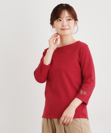 【人気アイテム！袖刺繍あり】デラヴェジャージーカットソー