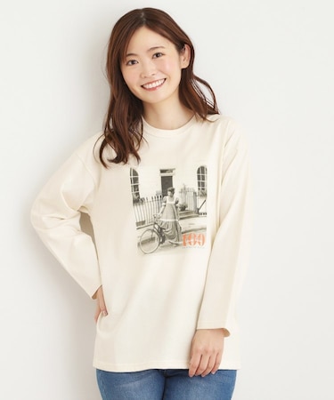 ローラ アシュレイ生誕100周年記念 枚数限定 サイクルガール フォトTシャツ