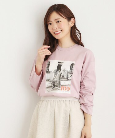 ローラ アシュレイ生誕100周年記念 枚数限定 サイクルガール フォトTシャツ