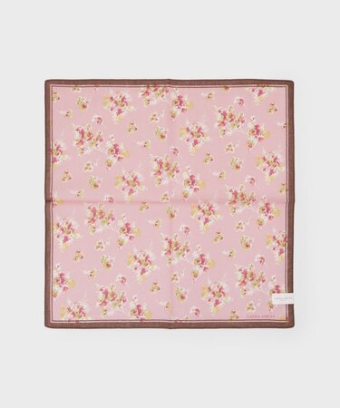 アディンガム ブルームス柄 プリントハンカチ
