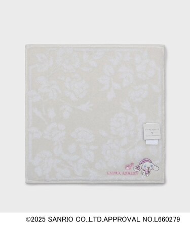 シナモロール＆バラ　タオルハンカチ