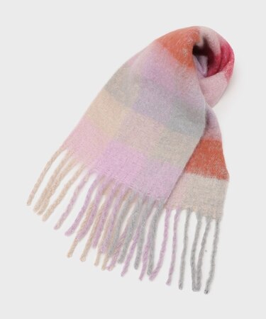 ブークレブロックチェックマフラー