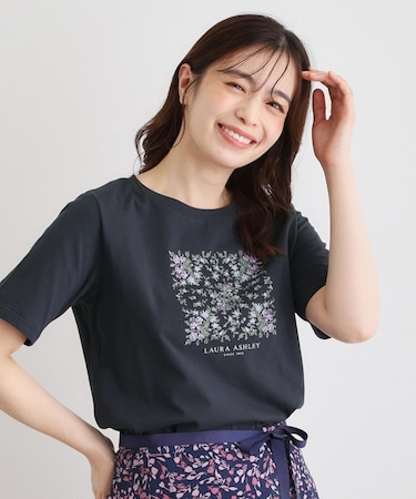 【カラー追加！STORY掲載！／コットン100％／3colors】エラビー スカーフ柄 Tシャツ