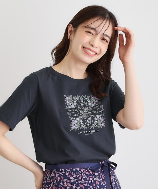 【カラー追加！STORY掲載！／コットン100％／3colors】エラビー スカーフ柄 Tシャツ