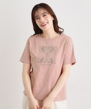 【カラー追加！STORY掲載！／コットン100％／3colors】エラビー スカーフ柄 Tシャツ