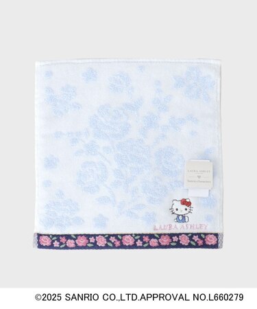 【サンリオキャラクターズ コラボ】ハローキティ＆バラ タオルハンカチ