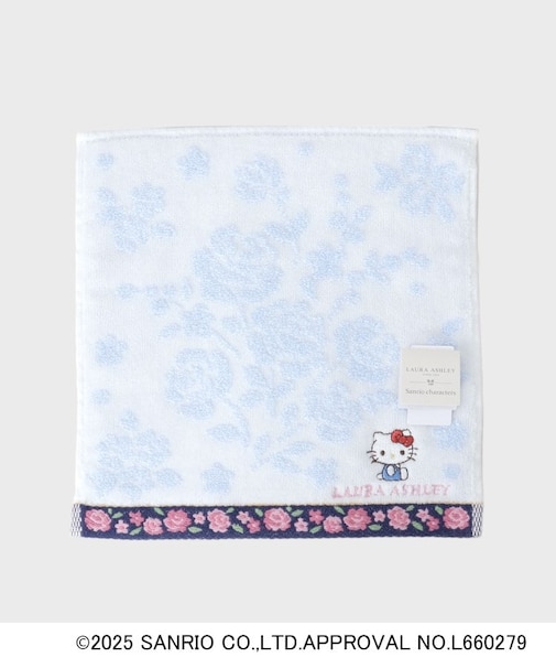 【サンリオキャラクターズ コラボ】ハローキティ＆バラ タオルハンカチ
