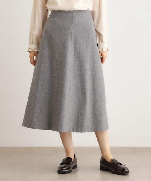 【ウール混】フレアスカート