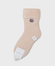 【内側起毛】ライホール柄 あたたかルームソックス