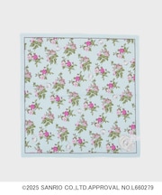 【サンリオキャラクターズコラボ】シナモロール＆バラ プリントハンカチ