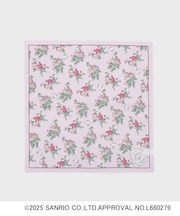 【サンリオキャラクターズコラボ】シナモロール＆バラ プリントハンカチ