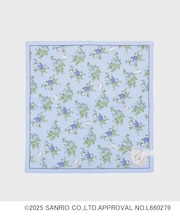 【サンリオキャラクターズコラボ】シナモロール＆バラ プリントハンカチ
