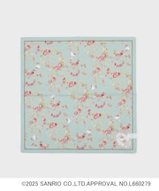【サンリオキャラクターズコラボ】ハローキティ＆花 プリントハンカチ