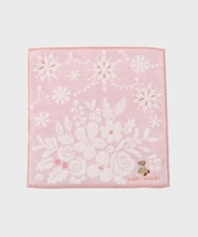 【ギフトにおすすめ！】ベア刺繍 クリスマスタオルハンカチ