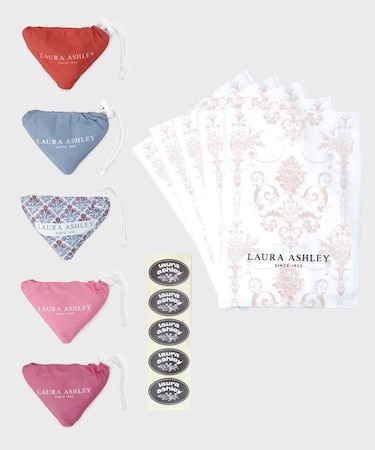 【WEB限定/ギフトにおすすめ！／ラッピング資材付き】別柄パッカブル 5個入りアソートセット