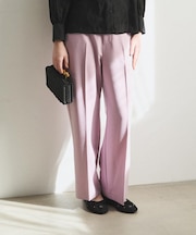 【洗える／ウエストゴム仕様】カラーストレートパンツ