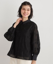 【セットアップ可】ランズウィック柄刺繍ブラウス