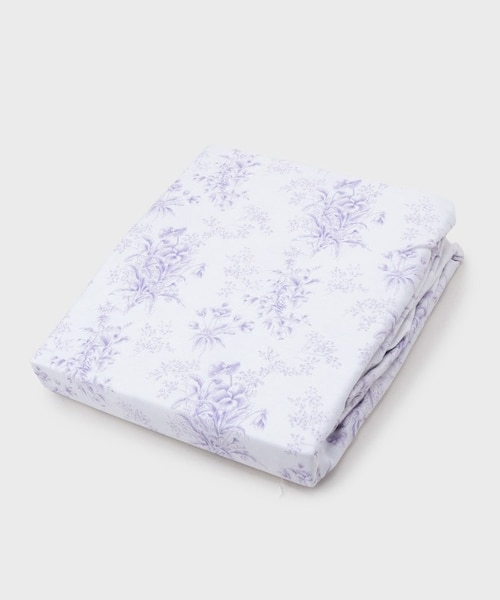 ローラアシュレイ 花柄パッドシーツ ピンク ダブル LAURA ASHLEY