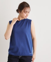 【人気デザイン!日本製/ロゴ刺繍入り/ワンマイルウエア】コットン ニットベスト