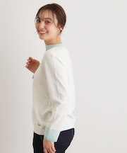 【人気デザイン！日本製／ロゴ刺繍入り／ワンマイルウエア】コットン ニットカーディガン