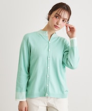 【人気デザイン!日本製/ロゴ刺繍入り/ワンマイルウエア】コットン ニットカーディガン