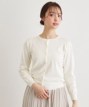 【洗える／同素材アイテムあり】ソフトタッチ ニットカーディガン