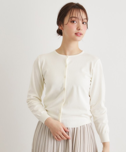 【洗える／同素材アイテムあり】ソフトタッチ ニットカーディガン