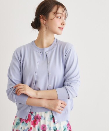 【洗える／同素材アイテムあり】ソフトタッチ ニットカーディガン