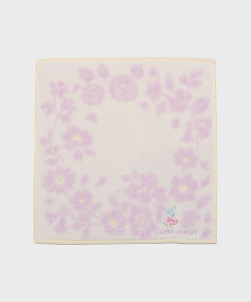 【お配りギフトにおすすめ！】お花刺繍 タオルハンカチ