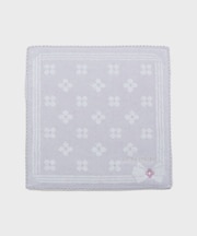 【お配りギフトにおすすめ！】菜の花リボン ピコレースタオルハンカチ