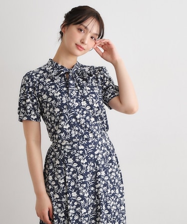 【半袖／洗える／ジャージ素材／同柄アイテムあり】ライ柄 プルオーバー